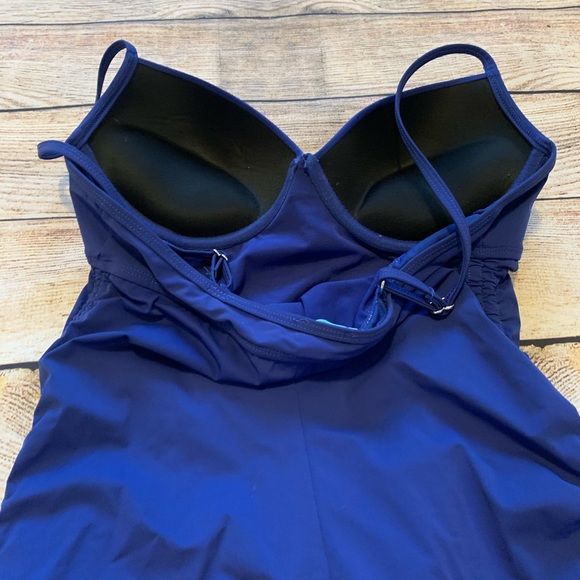 Spanx Love Your Assets Blue Swim Dress M - Picture 9 of 11